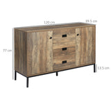 immagine-3-easycomfort-easycomfort-credenza-moderna-in-truciolato-e-metallo-con-2-armadietti-a-2-ante-con-ripiani-e-3-cassetti-120x39-5x77-cm