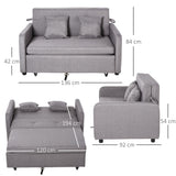 easycomfort easycomfort divano letto 2 posti 2 in 1 con vano contenitore e design moderno letto singolo imbottito e rivestito in lino grigio