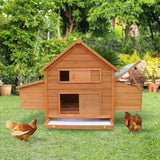 easycomfort easycomfort gabbia per galline in legno con tetto impermeabile pollaio prefabbricato da esterno 160x98 5x107cm