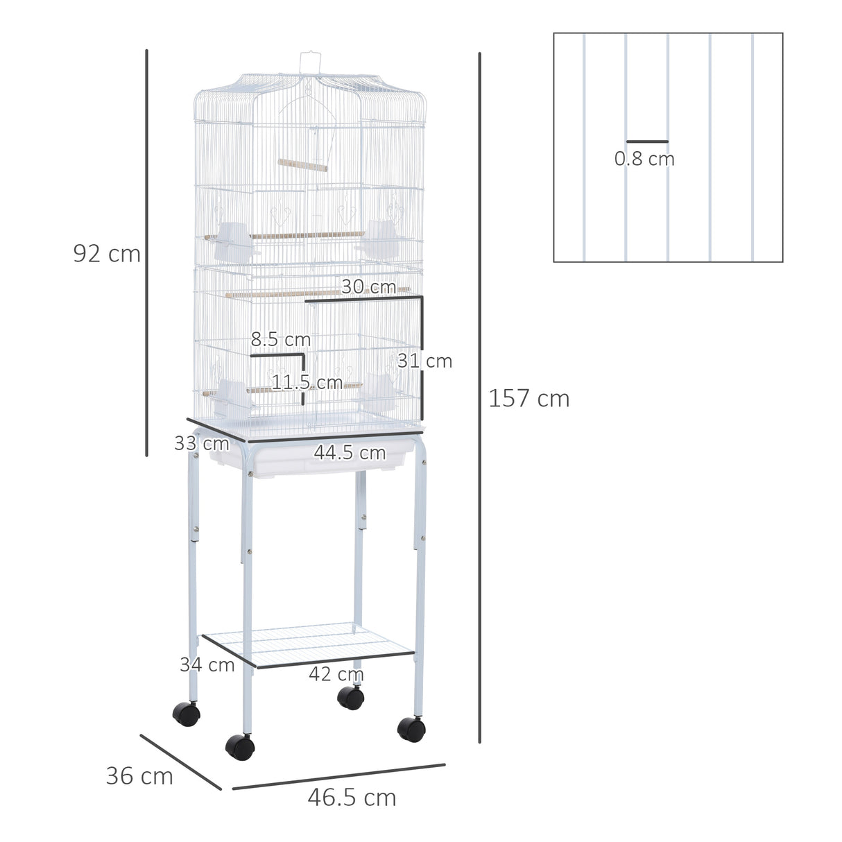 immagine-3-easycomfort-easycomfort-gabbia-per-uccelli-voliera-in-metallo-e-acciaio-con-ruote-trespoli-e-ciotole-46-5x36x157cm-bianco