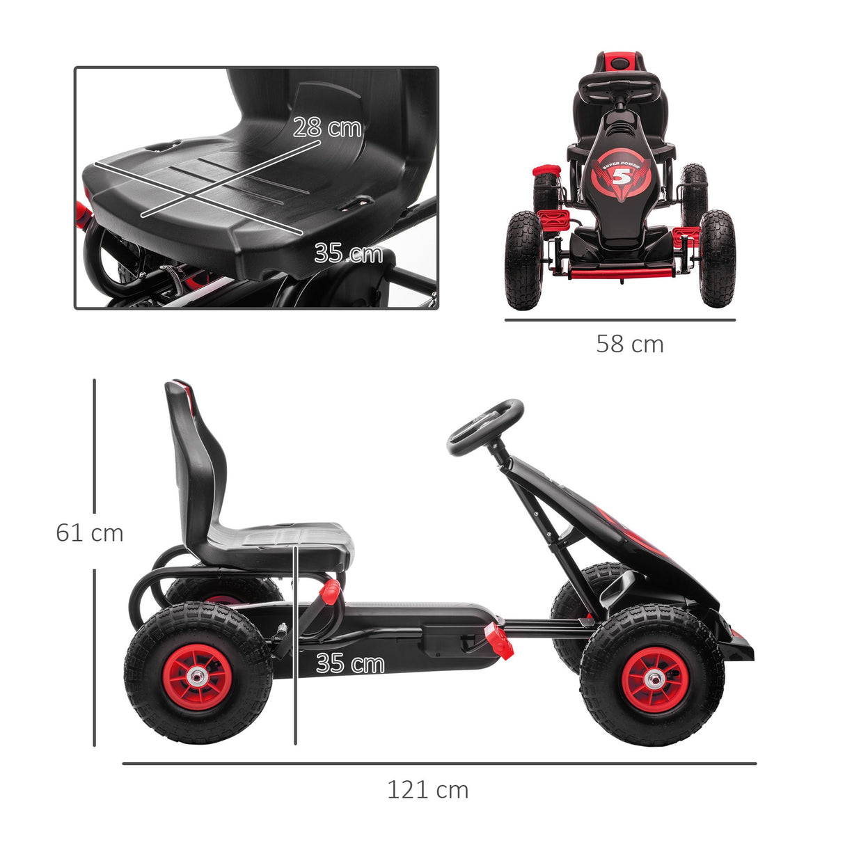 immagine-3-easycomfort-easycomfort-go-kart-a-pedali-per-bambini-da-5-12-anni-con-sedile-regolabile-e-ruote-in-gonfiabili-rosso