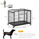 immagine-3-easycomfort-easycomfort-kennel-gabbia-per-cani-pieghevole-con-freno-e-fondo-rimovibile-grigio