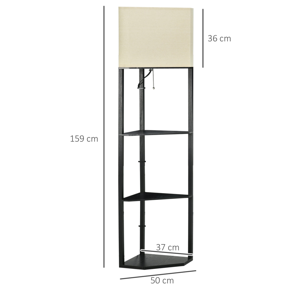 immagine-3-easycomfort-easycomfort-lampada-da-terra-angolare-con-ripiani-e-paralume-in-tessuto-50x37x159cm-nero