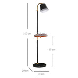 immagine-3-easycomfort-easycomfort-lampada-da-terra-con-ripiano-29-5cm-per-lampadine-e27-da-40w-in-metallo-nero-e-oro