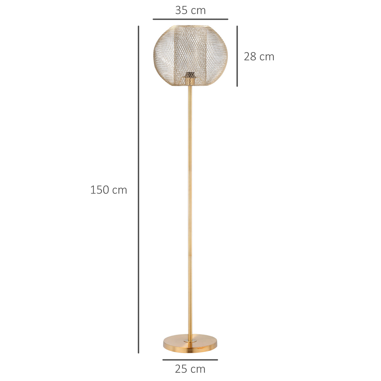 immagine-3-easycomfort-easycomfort-lampada-da-terra-moderna-in-metallo-con-paralume-dal-design-sferico-e27-40w-35x150cm-oro