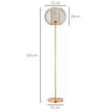 immagine-3-easycomfort-easycomfort-lampada-da-terra-moderna-in-metallo-con-paralume-dal-design-sferico-e27-40w-35x150cm-oro