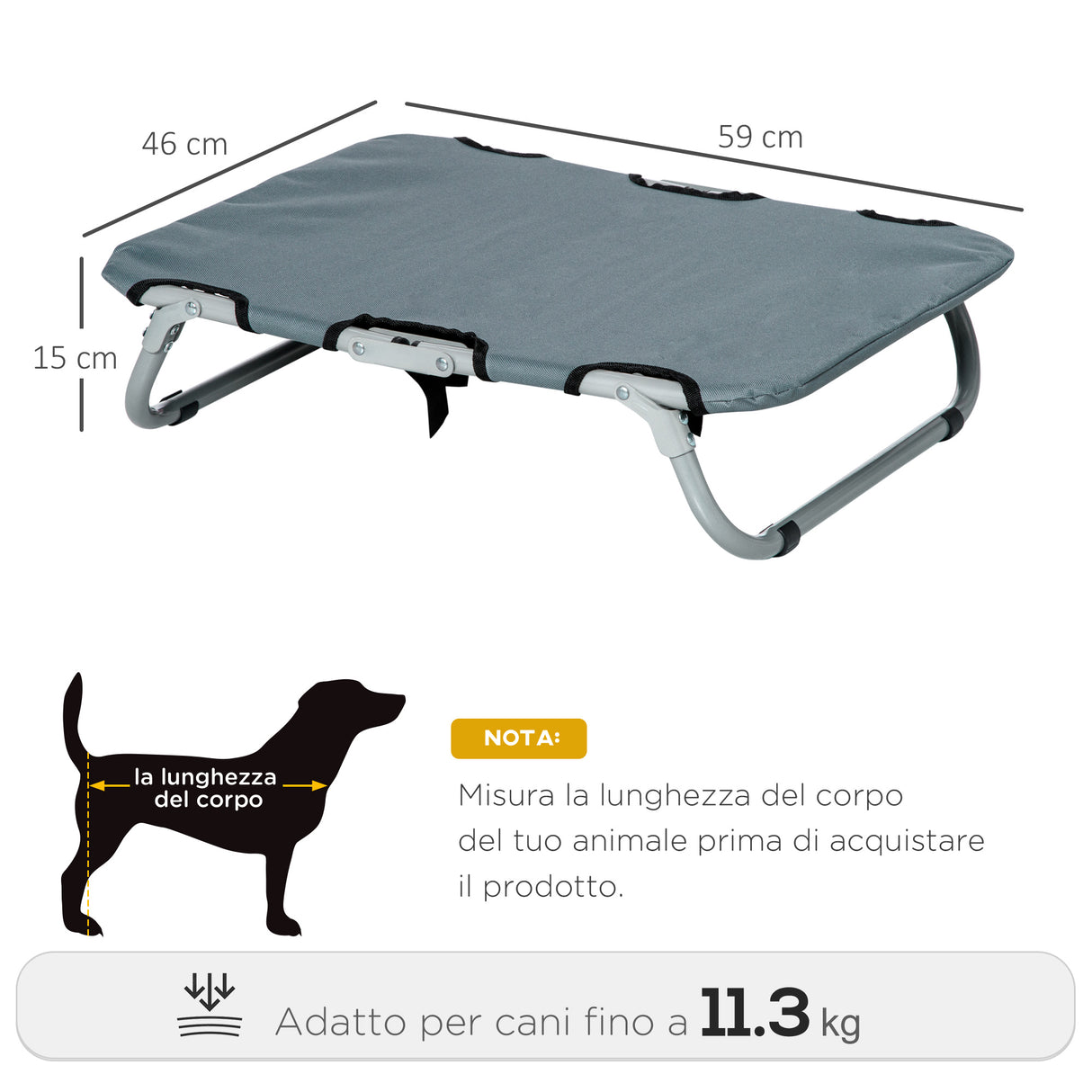 immagine-3-easycomfort-easycomfort-lettino-per-cani-pieghevole-in-acciaio-e-tessuto-oxford-per-interni-ed-esterni-59x46x15-cm-grigia