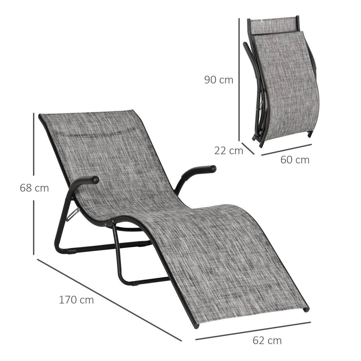 immagine-3-easycomfort-easycomfort-lettino-prendisole-pieghevole-ergonomico-da-esterno-in-metallo-e-tessuto-a-rete-170x62x68cm-grigio