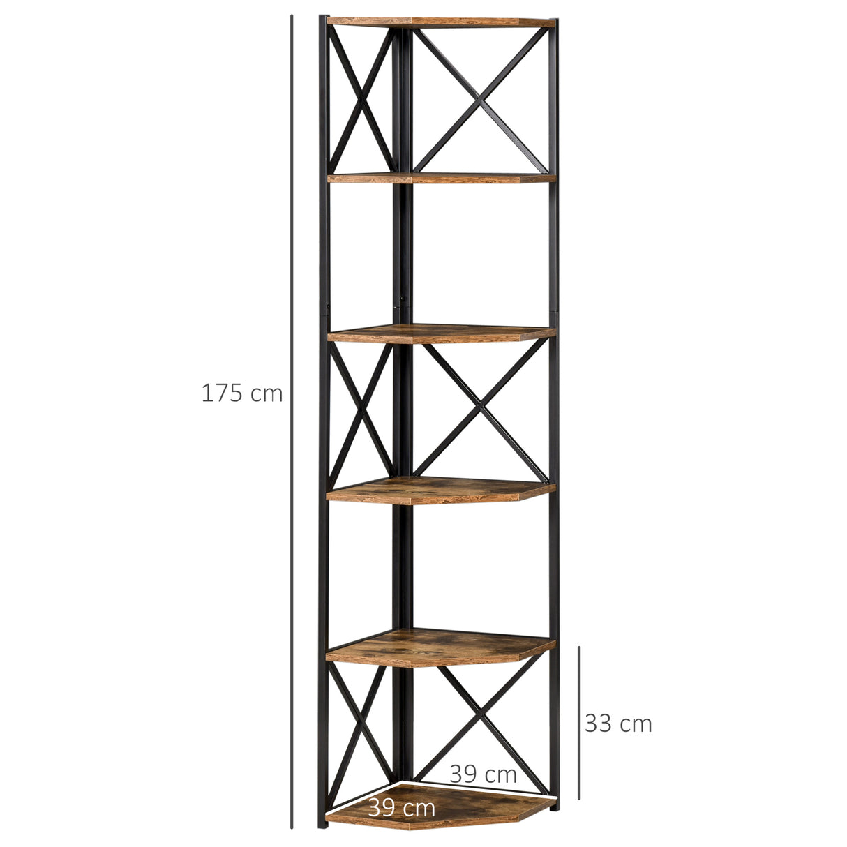 immagine-3-easycomfort-easycomfort-libreria-angolare-a-muro-scaffale-stile-industriale-in-legno-e-metallo-con-5-ripiani-39x39x175cm-marrone-rustico