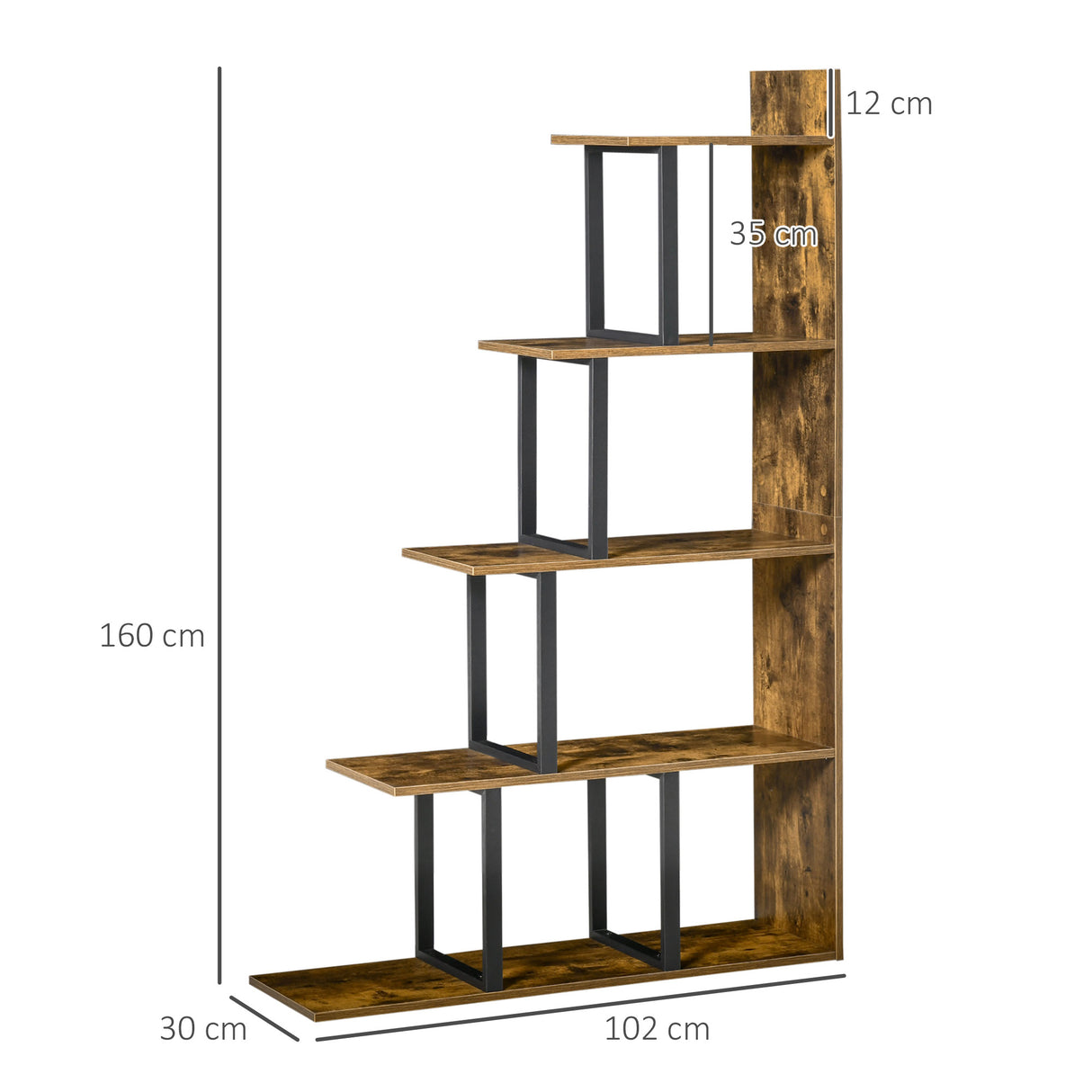 immagine-3-easycomfort-easycomfort-libreria-stile-industriale-5-livelli-102-x-30-x-160-cm-ean-8054111844178