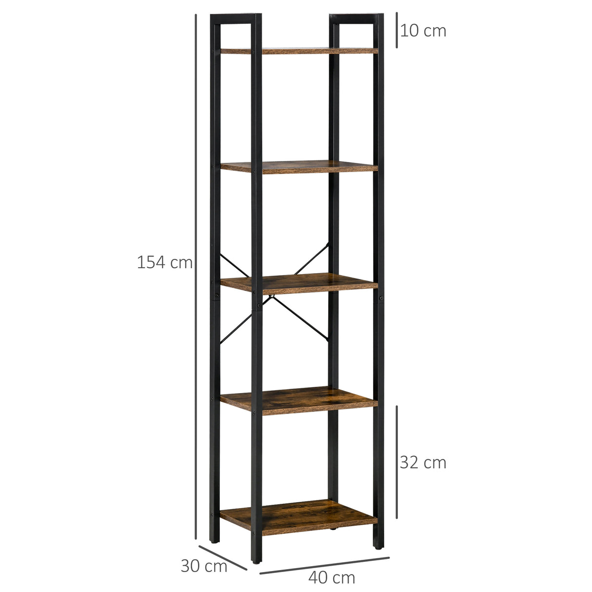 immagine-3-easycomfort-easycomfort-libreria-stile-industriale-a-5-scaffali-in-legno-e-acciaio-40x30x154cm-marrone-rustico