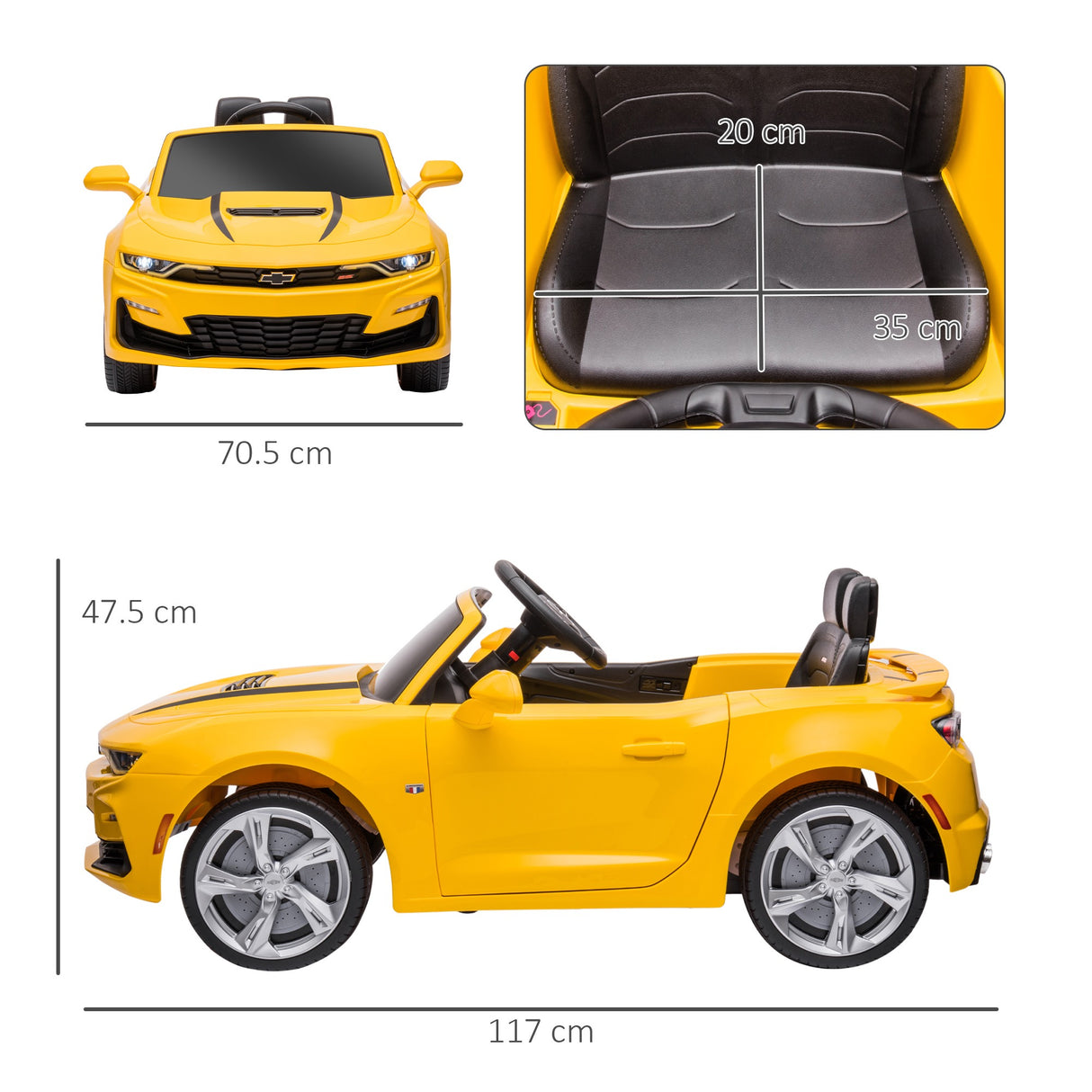 immagine-3-easycomfort-easycomfort-macchina-elettrica-per-bambini-12v-marchio-chevrolet-camaro-con-telecomando-giallo