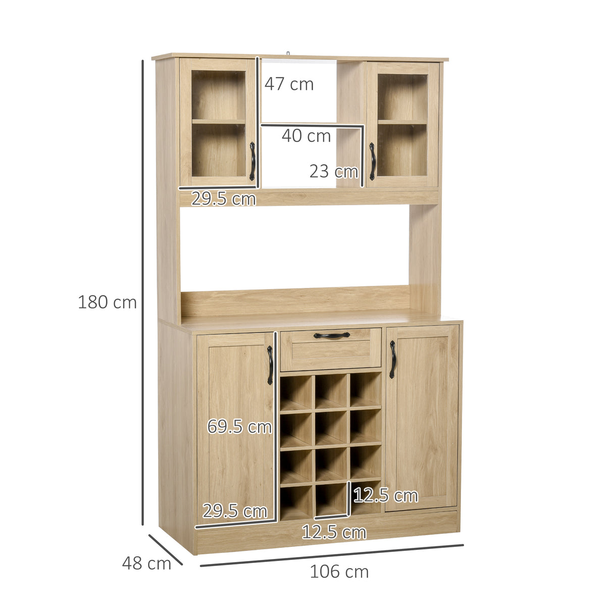 immagine-3-easycomfort-easycomfort-mobile-credenza-alta-da-cucina-con-cassetto-4-armadietti-mensole-e-portabottiglie-in-legno-rovere