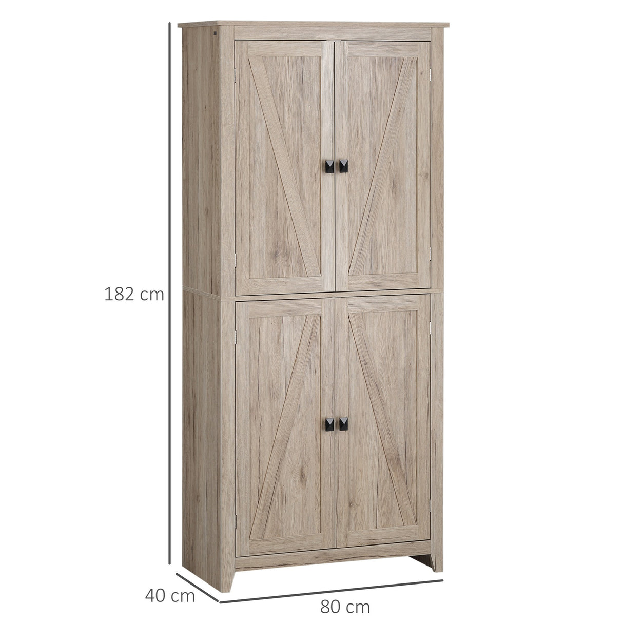 immagine-3-easycomfort-easycomfort-mobile-cucina-a-4-ante-con-mensole-regolabili-e-base-rialzata-in-legno-80x40x182cm