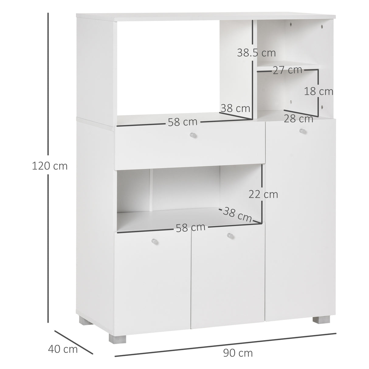 immagine-3-easycomfort-easycomfort-mobile-cucina-per-microonde-con-armadietti-mensole-e-cassetto-credenza-moderna-in-legno-90x40x120cm-bianco