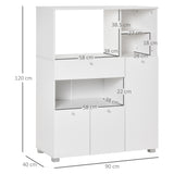 immagine-3-easycomfort-easycomfort-mobile-cucina-per-microonde-con-armadietti-mensole-e-cassetto-credenza-moderna-in-legno-90x40x120cm-bianco