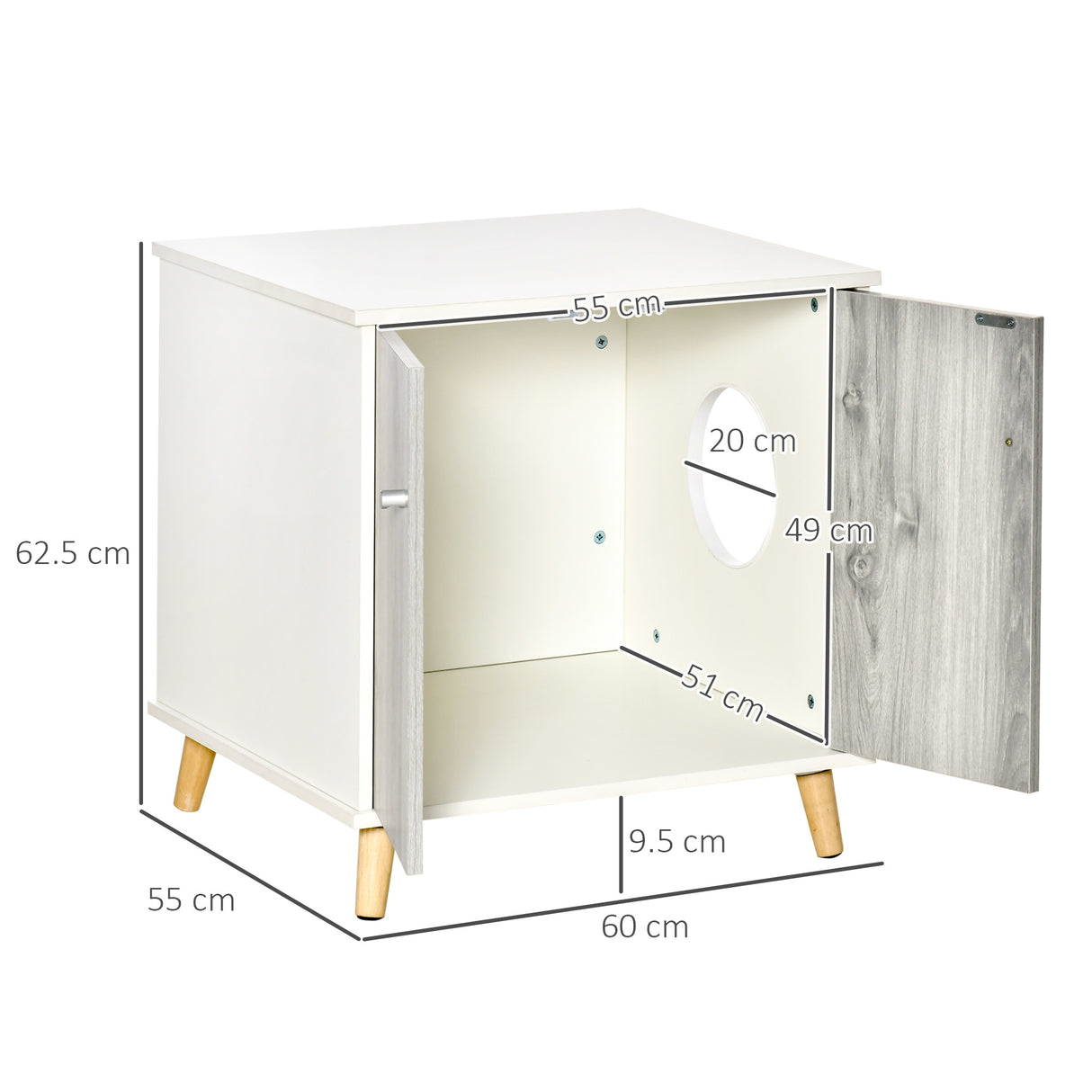 immagine-3-easycomfort-easycomfort-mobile-lettiera-per-gatti-fino-5-5kg-con-foro-dingresso-laterale-60x55x62-5cm-bianco-e-grigio