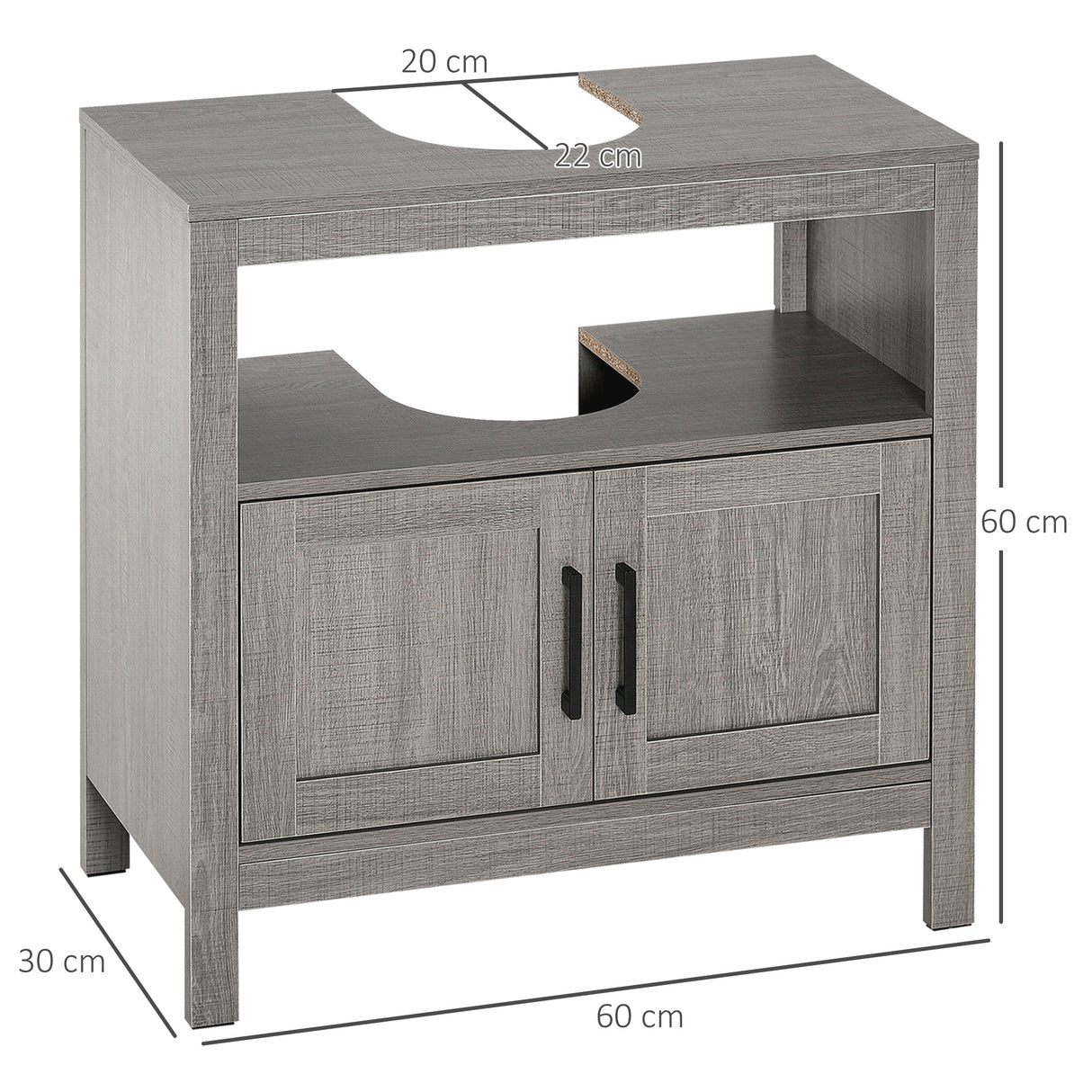 immagine-3-easycomfort-easycomfort-mobile-sottolavabo-con-armadietto-a-2-ante-e-ripiani-in-legno-60x30x60cm-grigio