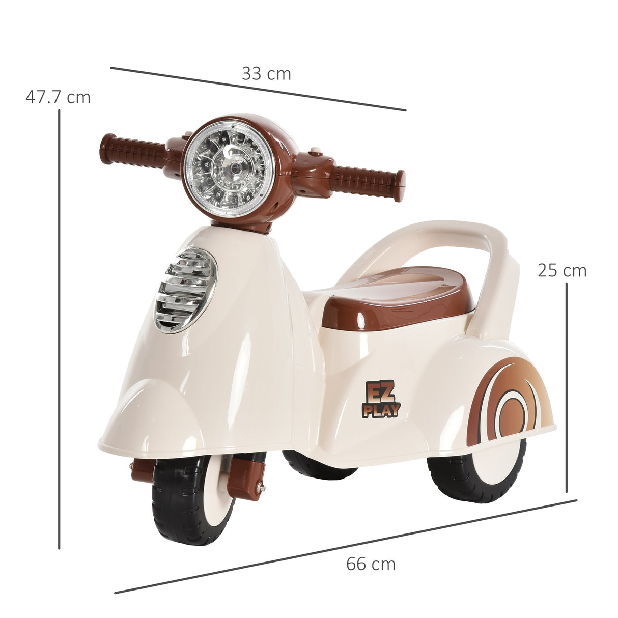 immagine-3-easycomfort-easycomfort-moto-per-bambini-12-36-mesi-triciclo-senza-pedali-con-luci-e-suoni-realistici-beige-e-marrone-66x33x-47-7cm