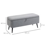 easycomfort easycomfort panca contenitore in tessuto effetto velluto per camera soggiorno e ingresso 101x38 5x44 5 cm grigio