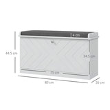 easycomfort easycomfort panca scarpiera salvaspazio con cuscino e cassetto ribaltabile per 8 paia di scarpe bianco