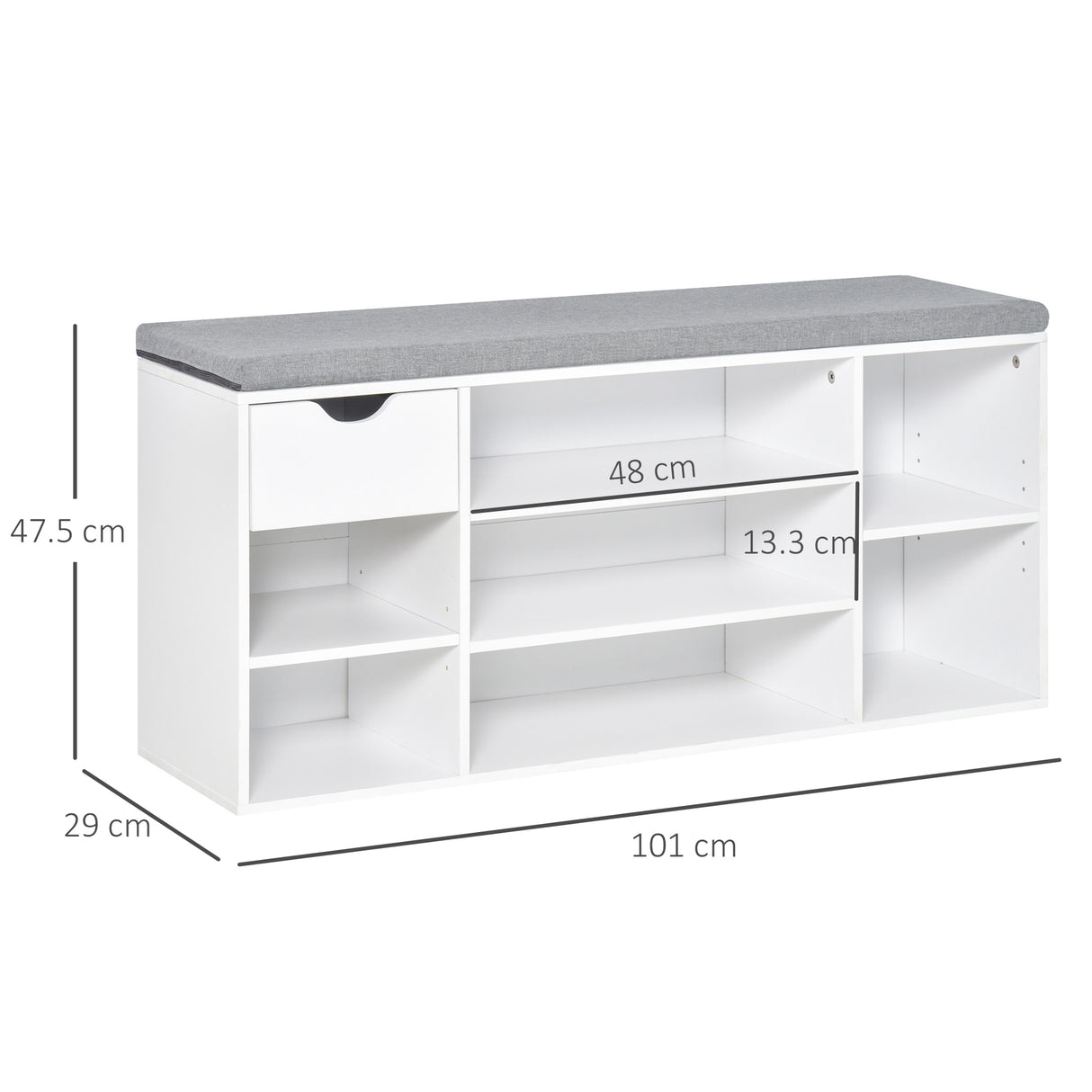 immagine-3-easycomfort-easycomfort-panca-scarpiera-salvaspazio-in-legno-con-cuscino-e-mensole-regolabili-per-10-scarpe-101x29x47-5cm-bianco-grigio