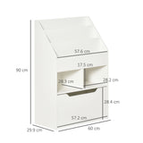 immagine-3-easycomfort-easycomfort-piccola-libreria-per-bambini-con-ripiani-e-cassetto-in-mdf-60x29-9x90cm-bianco