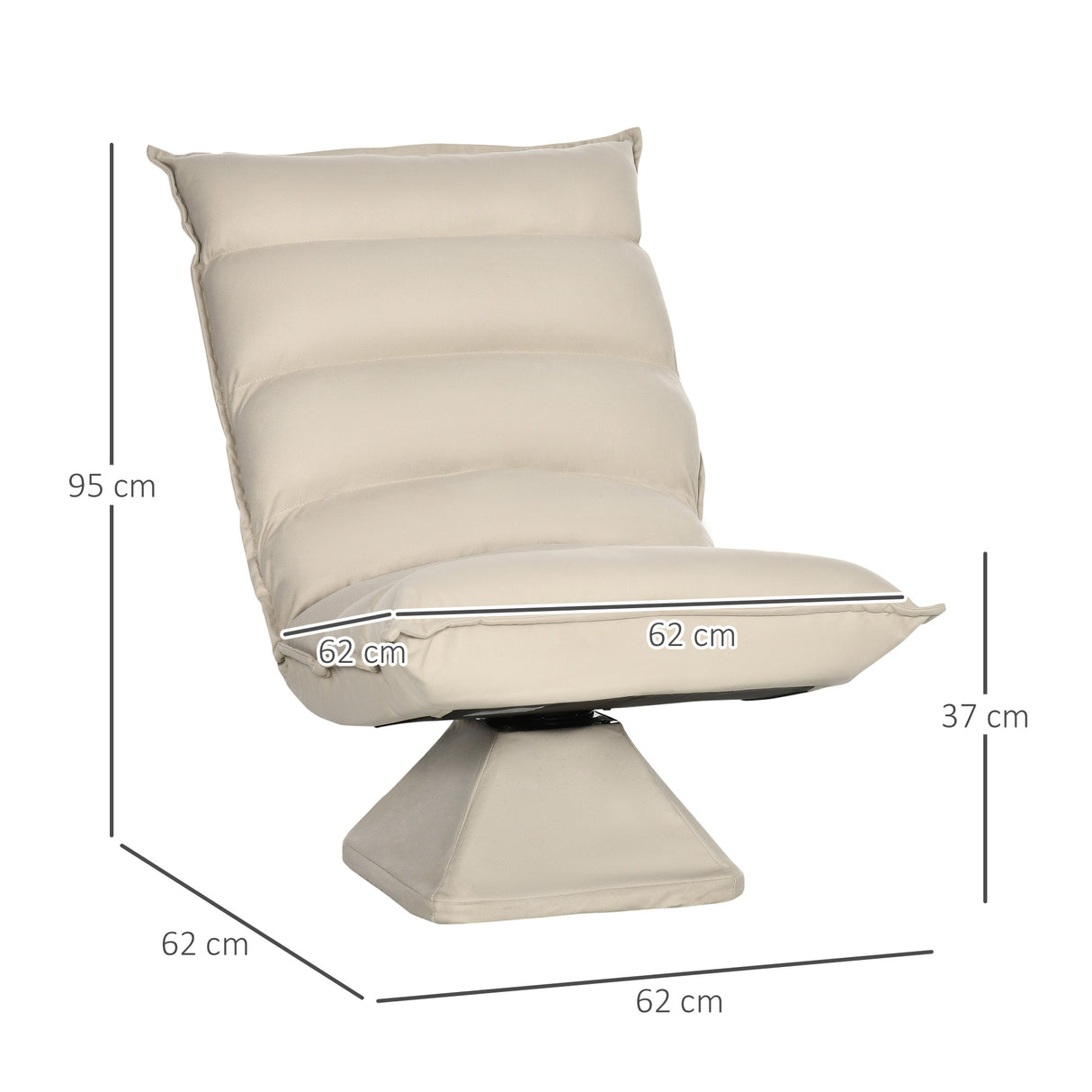 immagine-3-easycomfort-easycomfort-poltrona-in-tessuto-imbottita-girevole-a-360-e-reclinabile-a-3-livelli-62x70x95cm-beige