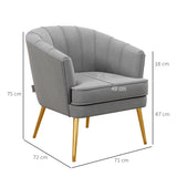 immagine-3-easycomfort-easycomfort-poltrona-in-velluto-imbottita-con-gambe-dorate-in-poliestere-e-acciaio-71x72x75cm-grigio