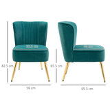 easycomfort easycomfort poltrona moderna in stile scandinavo imbottita e rivestita in tessuto vellutato 56x65 5x82 5cm verde