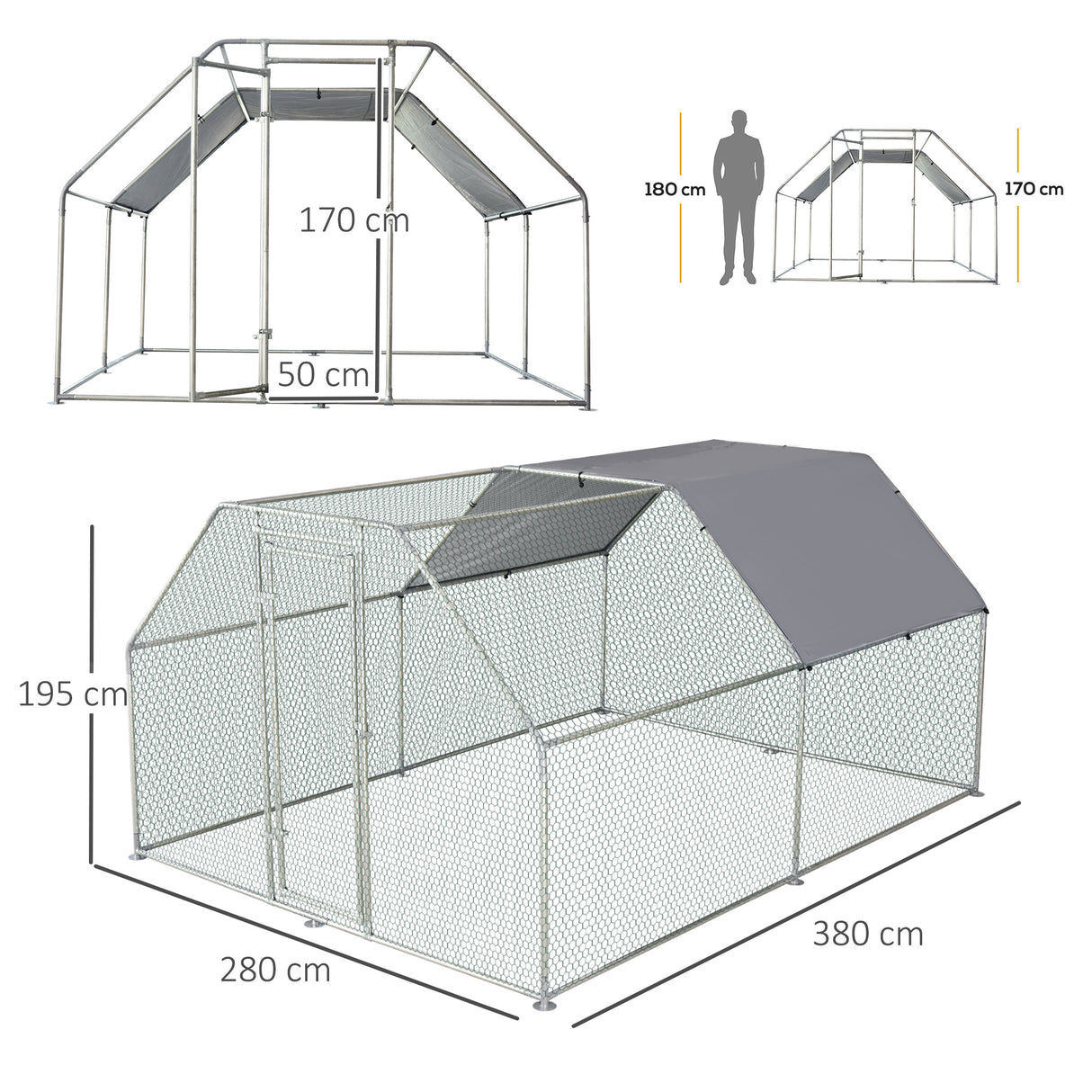 immagine-3-easycomfort-easycomfort-recinto-gabbia-per-galline-da-esterno-in-metallo-galvanizzato-porta-con-blocco-e-sezione-con-tessuto-oxford-280x380x195-cm-argento