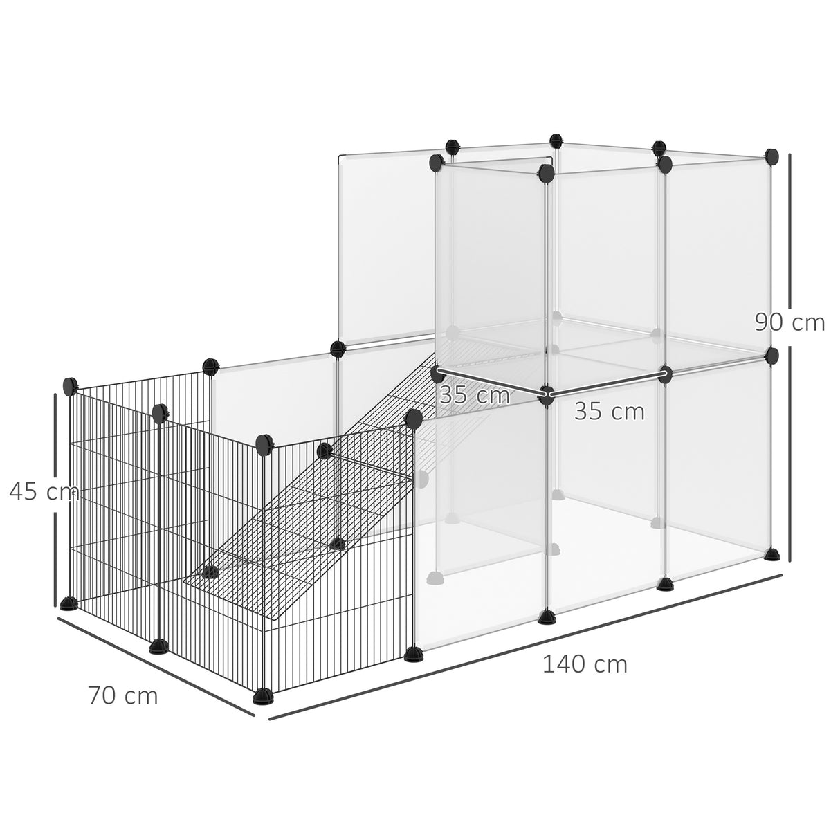 immagine-3-easycomfort-easycomfort-recinto-modulare-per-conigli-e-animali-di-piccole-dimensioni-27-pannelli-acciaio-e-resina-nero