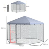 easycomfort easycomfort recinto per galline con tetto e porta bloccabile in acciaio per 10 15 animali 4x3 5x2 6m