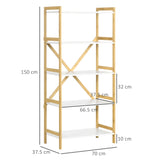 immagine-3-easycomfort-easycomfort-scaffalatura-a-5-piani-in-bamboo-e-mdf-mobile-libreria-per-soggiorno-cucina-e-camera-da-letto-70x37-5x150-cm