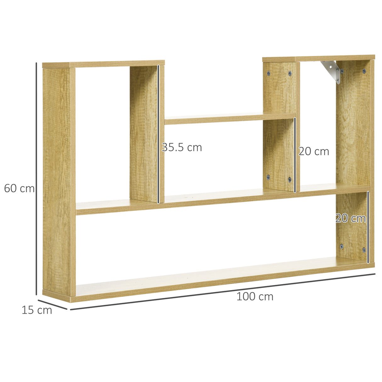 immagine-3-easycomfort-easycomfort-scaffale-in-legno-truciolato-a-4-ripiani-per-soggiorno-camera-da-letto-cucina-e-ingresso-100x15x60-cm