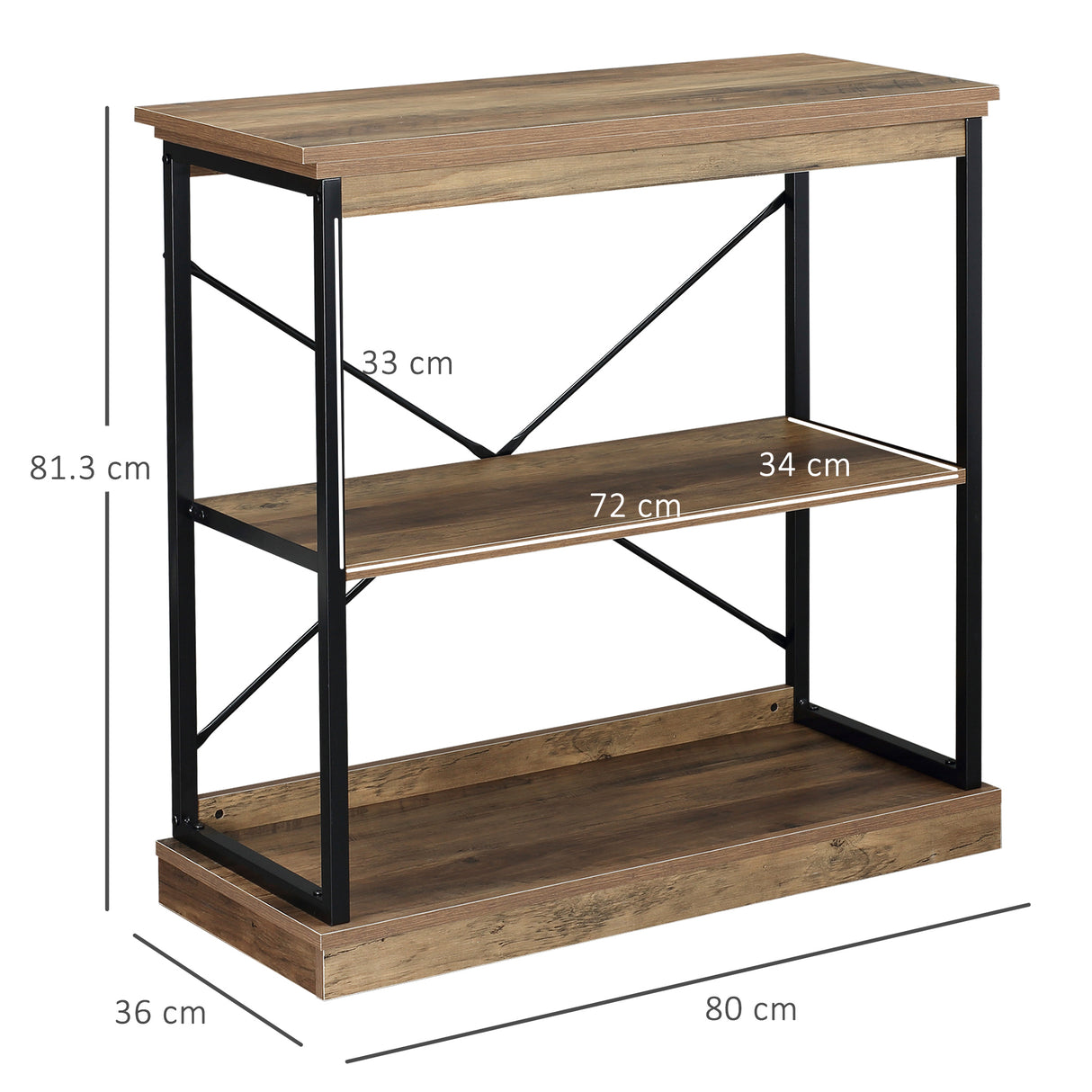 immagine-3-easycomfort-easycomfort-scaffale-libreria-in-stile-industriale-mobile-multiuso-in-legno-marrone-e-metallo-nero-80x36x81-3cm