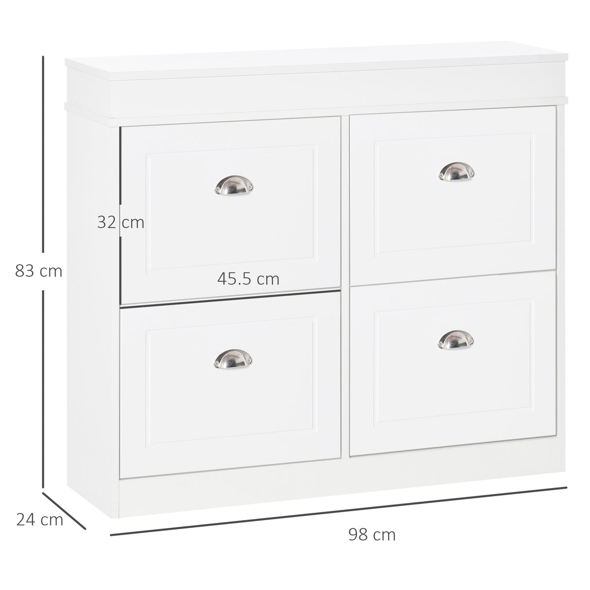 immagine-3-easycomfort-easycomfort-scarpiera-salvaspazio-in-legno-4-cassetti-a-ribalta-con-mensola-regolabile-per-16-scarpe-98x24x83cm-bianco