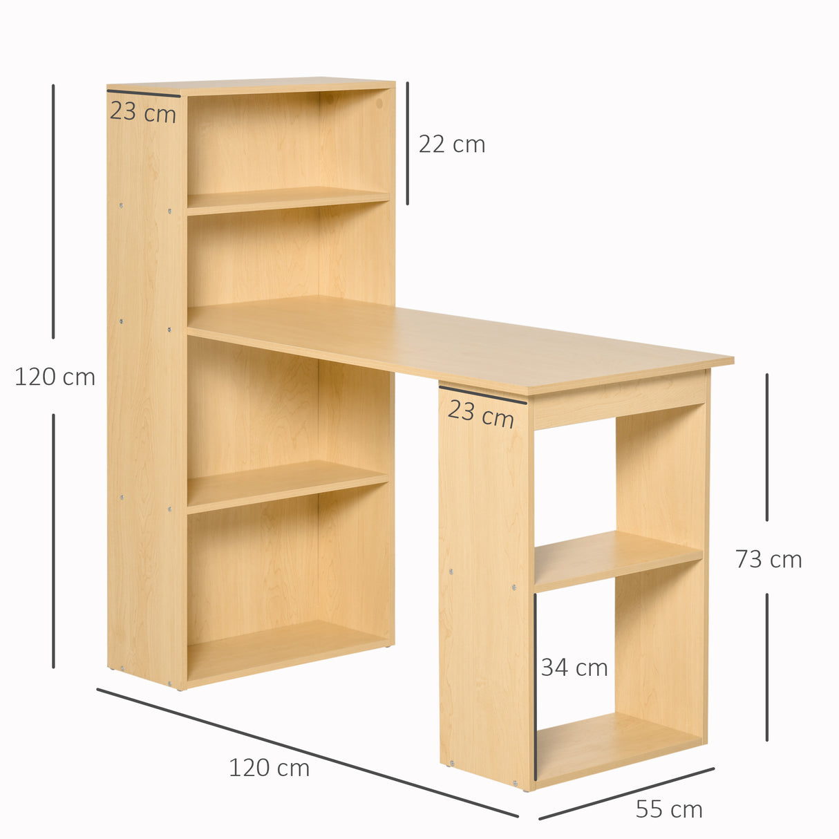 immagine-3-easycomfort-easycomfort-scrivania-computer-con-libreria-salvaspazio-tavolo-da-pranzo-per-ufficio-e-studio-in-truciolato-120x55x120-cm-ean-8054144134253