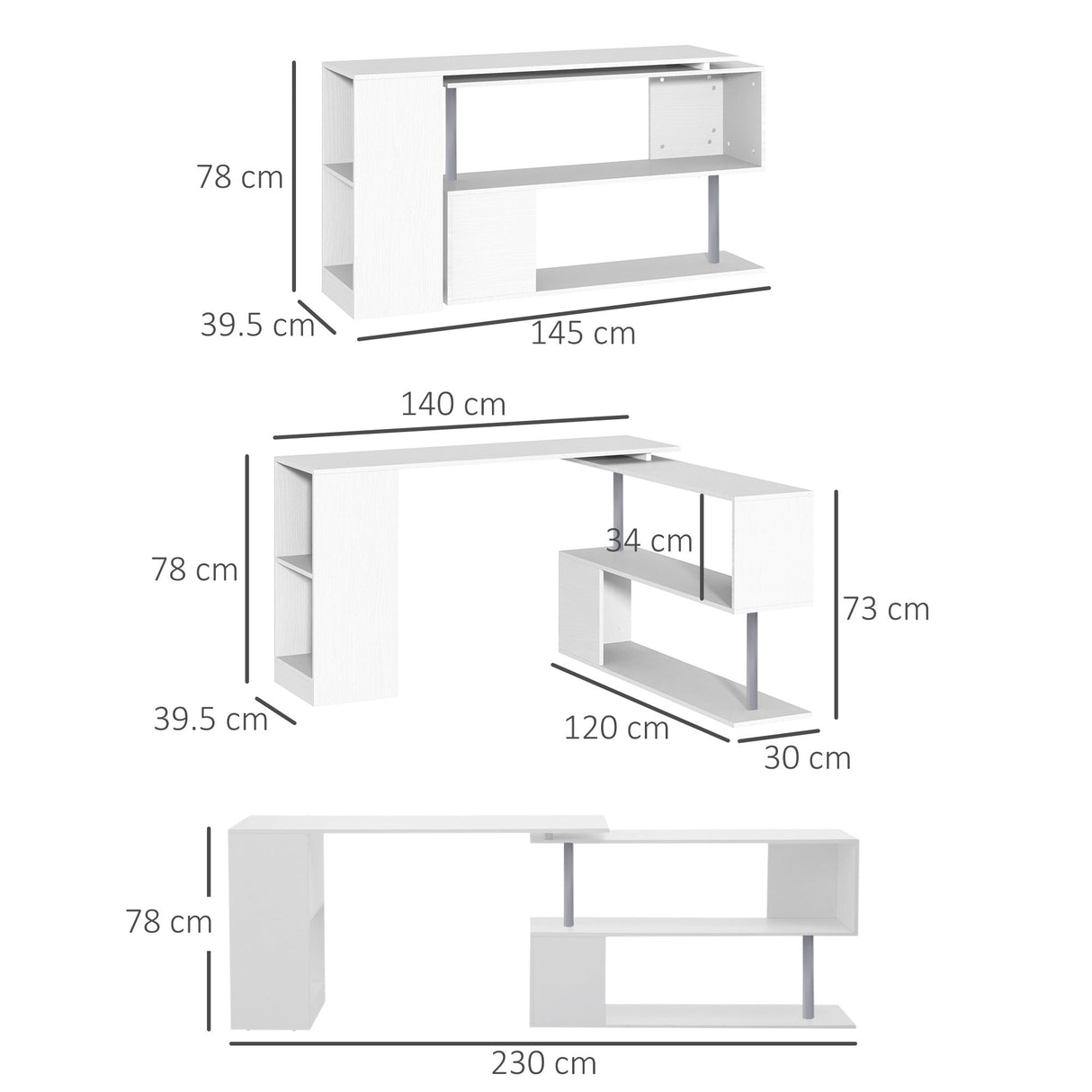 immagine-3-easycomfort-easycomfort-scrivania-moderna-angolare-e-girevole-con-libreria-tavolo-da-pranzo-in-truciolato-bianco-140x120x78-cm-ean-8054144130217