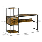 immagine-3-easycomfort-easycomfort-scrivania-pc-con-scaffale-e-cassetti-in-legno-truciolato-e-acciaio-140x50x110cm