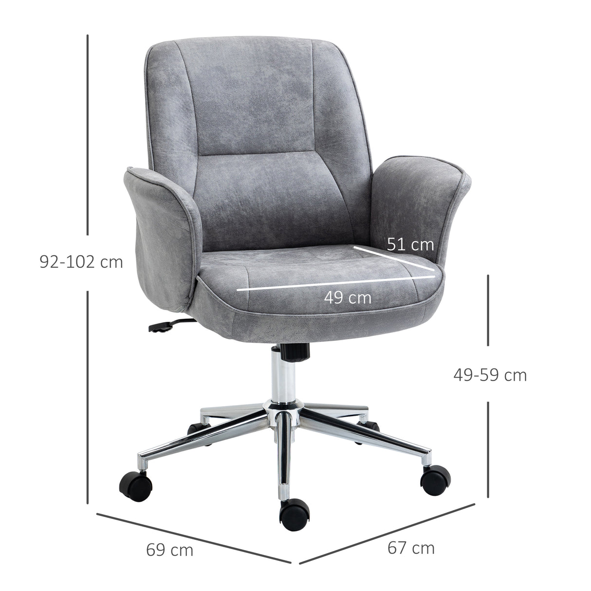 immagine-3-easycomfort-easycomfort-sedia-da-ufficio-ergonomica-altezza-regolabile-e-dondolo-rivestimento-in-microfibra-67x69x92-102cm-grigio-chiaro