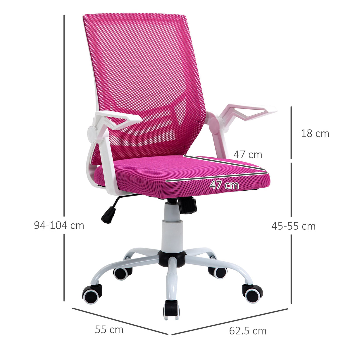 immagine-3-easycomfort-easycomfort-sedia-da-ufficio-ergonomica-con-braccioli-e-supporto-lombare-poltrona-ufficio-girevole-e-altezza-regolabile-in-tessuto-rosa