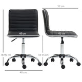 easycomfort easycomfort sedia da ufficio ergonomica in pelle pu con altezza regolabile seduta girevole e ruote nero