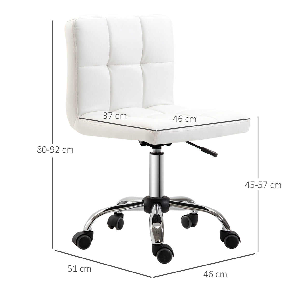 easycomfort easycomfort sedia da ufficio ergonomica sedia girevole altezza regolabile in pelle sintetica 46 51 80 92cm ean 8054111848343