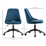 immagine-3-easycomfort-easycomfort-sedia-da-ufficio-in-velluto-blu-con-altezza-regolabile-sedia-ergonomica-girevole-a-360-e-ruote-50x58x77-87cm