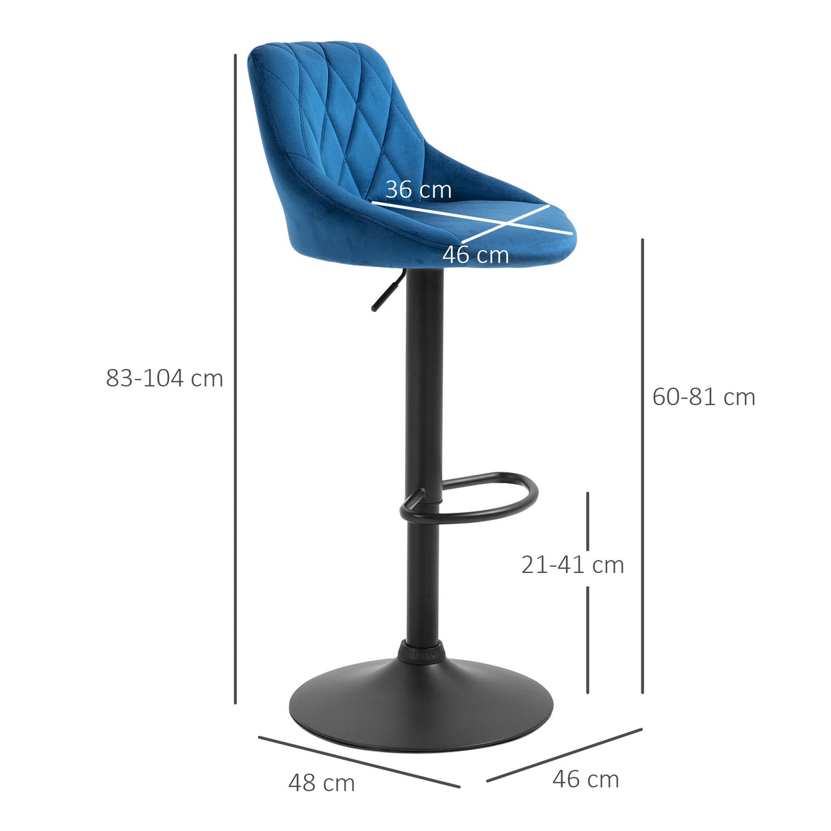 immagine-3-easycomfort-easycomfort-set-2-sgabelli-da-bar-altezza-regolabile-con-base-in-metallo-e-seduta-in-velluto-sgabelli-moderni-con-schienale-e-poggiapiedi-46x48x83-104cm-blu