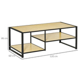 immagine-3-easycomfort-easycomfort-tavolino-da-caffe-in-stile-industriale-a-3-ripiani-in-mdf-e-acciaio-120x60x46cm