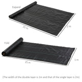 easycomfort easycomfort telo per pacciamatura 2x25 m per orto serra e giardino drenante e traspirante nero