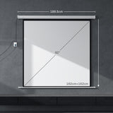 easycomfort easycomfort telo proiettore motorizzato da 92 pollici con telecomando in plastica e metallo 189 5x8x189 5 cm bianco