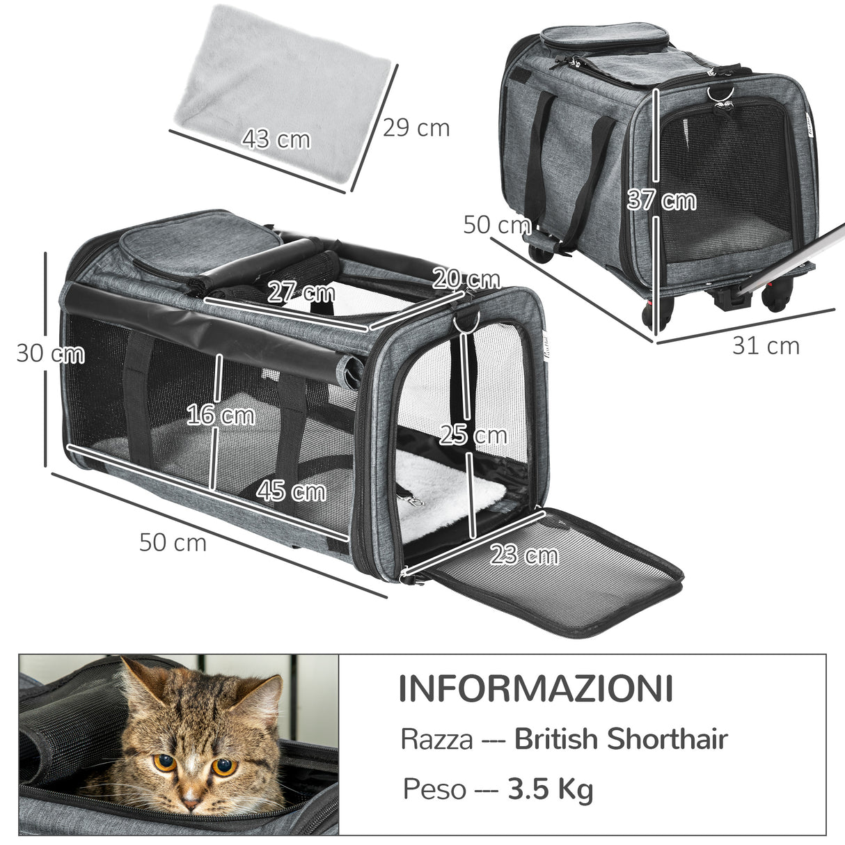 immagine-3-easycomfort-easycomfort-trasportino-per-cani-e-gatti-4-in-1-pieghevole-con-maniglia-telescopica-50x31x37-cm-grigio